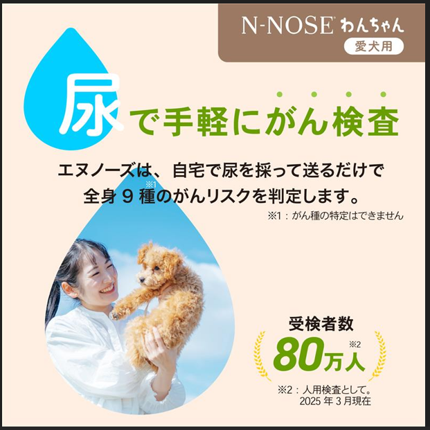 N-NOSE（ｴﾇﾉｰｽﾞ）「あにまる」と「すい臓がん」線虫がんリスク検査が